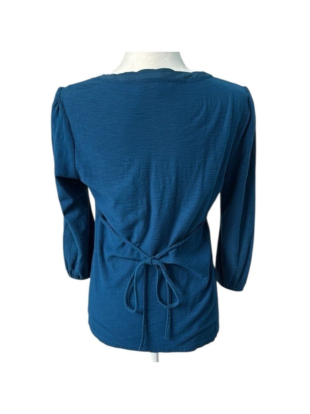 Rocha John Rocha Teal Blouse Size UK 12 - Picture 4 of 15
